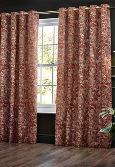 Bengal Eyelet, Amber - Ready Made Curtains